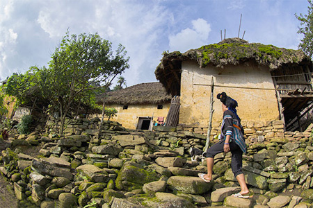 The typical style and the beauty of Ha Nhi ethnic minority people houses