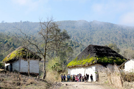 The typical style and the beauty of Ha Nhi ethnic minority people houses