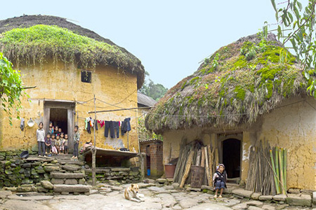 The typical style and the beauty of Ha Nhi ethnic minority people houses