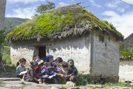 The typical style and the beauty of Ha Nhi ethnic minority people houses