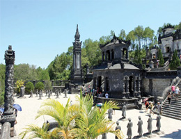 Best of the bunch: Ung Lang Tomb is one of the most impressive sites, featuring combined architecture styles in Hue. The city will start its golden tourism month in September. 