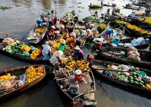 Floating market - Can Tho - Vietnam