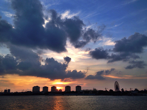 Sunset at West Lake