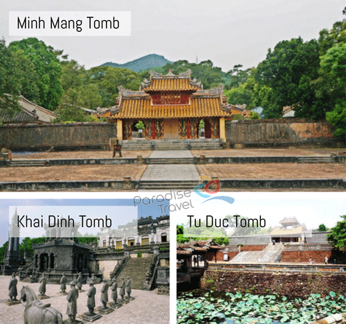 Les tombeaux royaux de Minh Mang, Khai Dinh et Tu Duc à Hué