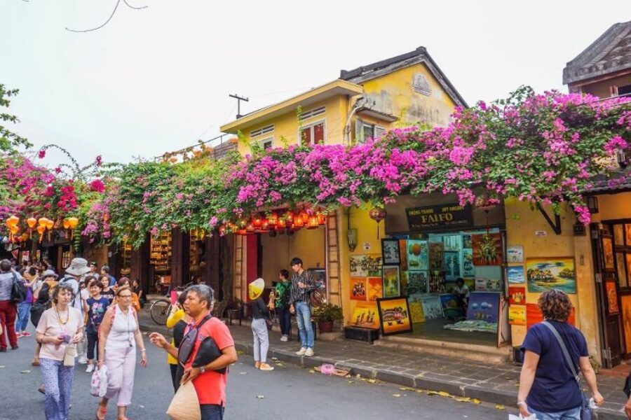 Vue générale de la vieille ville de Hoi An