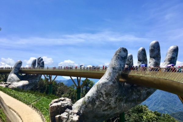 Golden Bridge in Ba Na Hills.