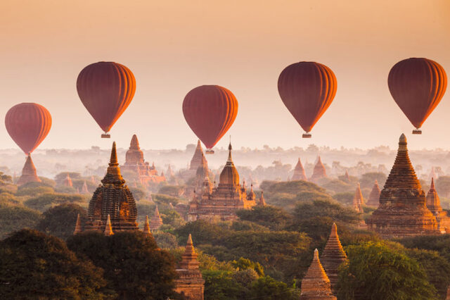 Gorgeous Bagan from above view
