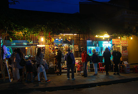 Hanoi on scooter at night