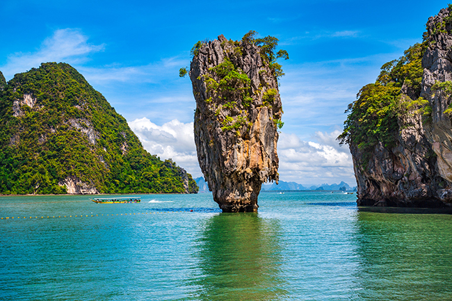 The well-known James Bond Island
