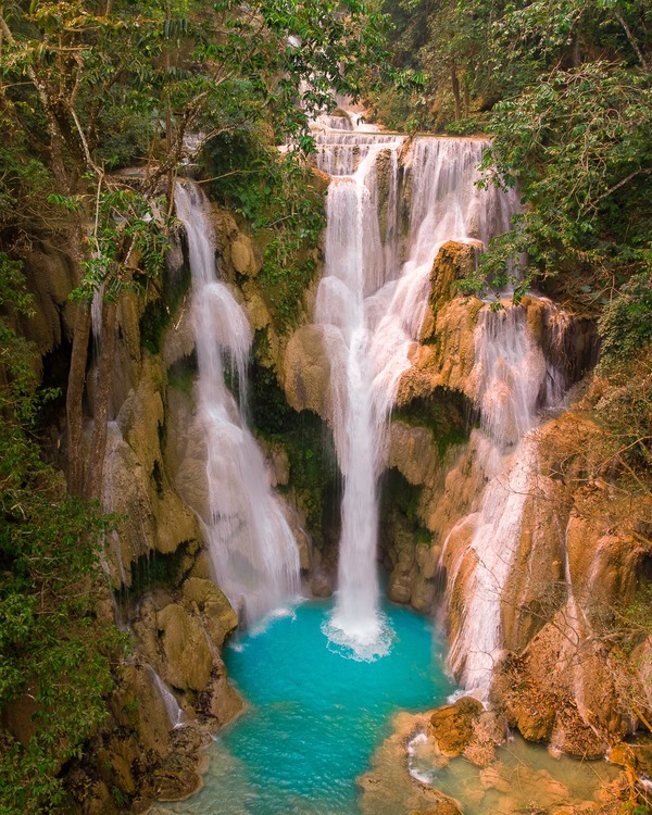 Kuang Si Falls in Laos: A Stunning Natural Wonder in the Land of a Million Elephants