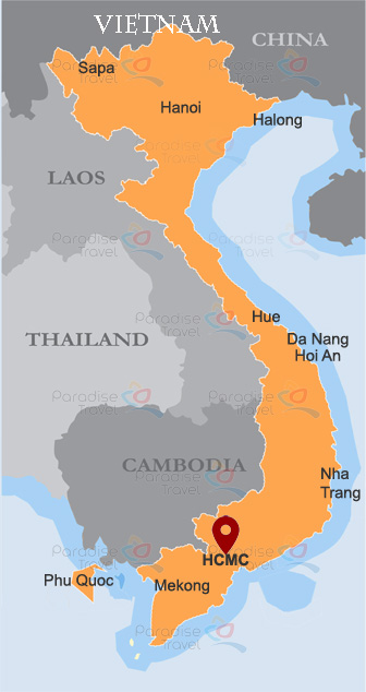 hô chi minh ville carte