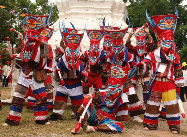 Phi Ta Khon Festival in Thailand