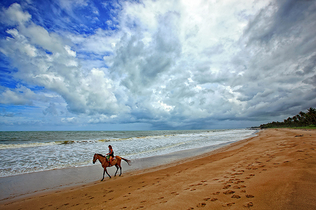 Sandy coast of Chaung Tha Beach