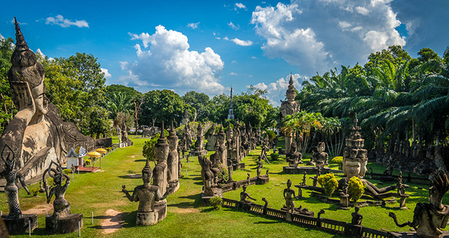 Wat Xieng Khuan or the famous Buddha Park in Vientiane