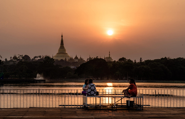 Yangon, the largest and a peaceful city of Myanmar